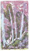 Ernst Ludwig Kirchner firs oil on canvas